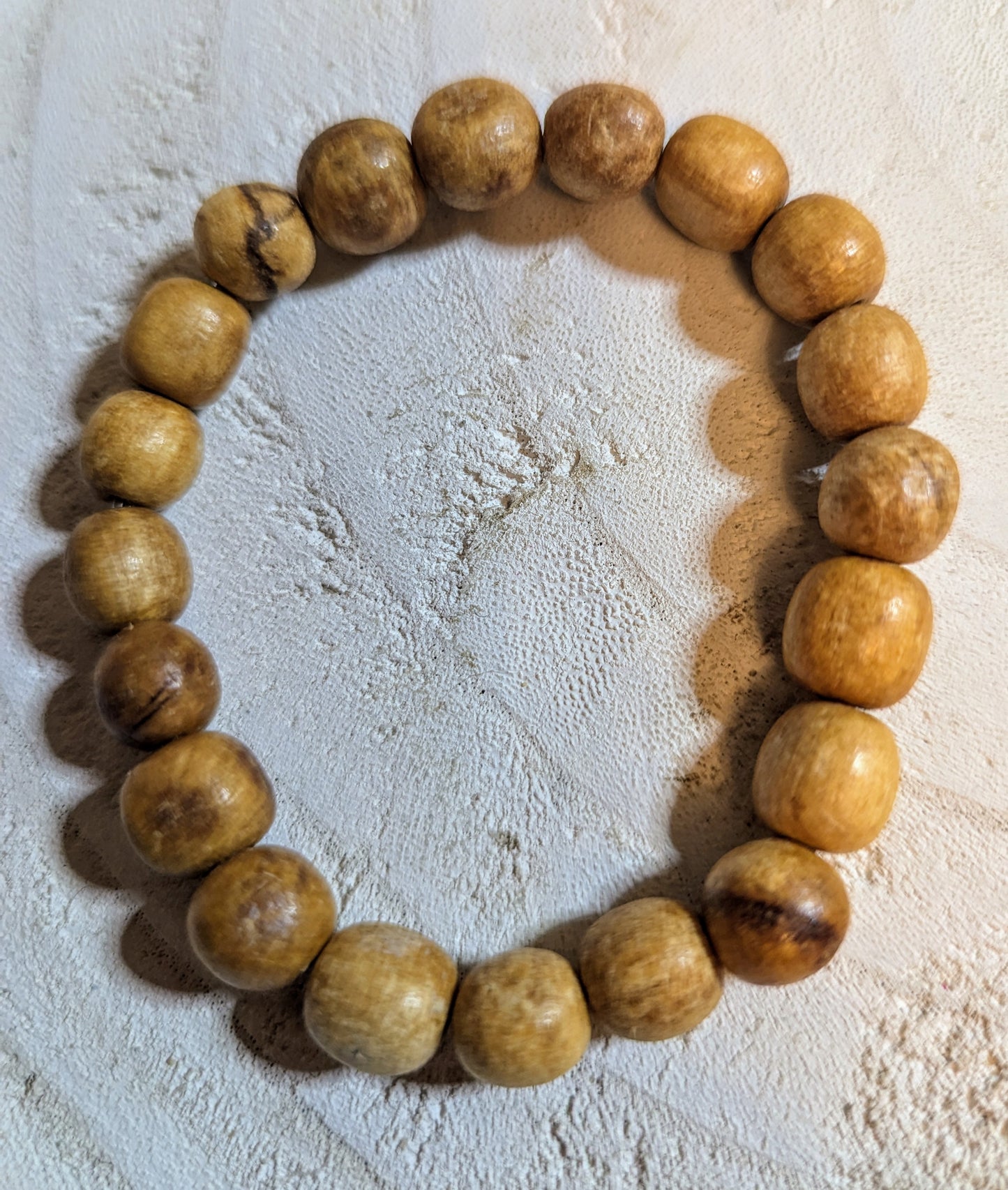 Wooden beaded bracelet