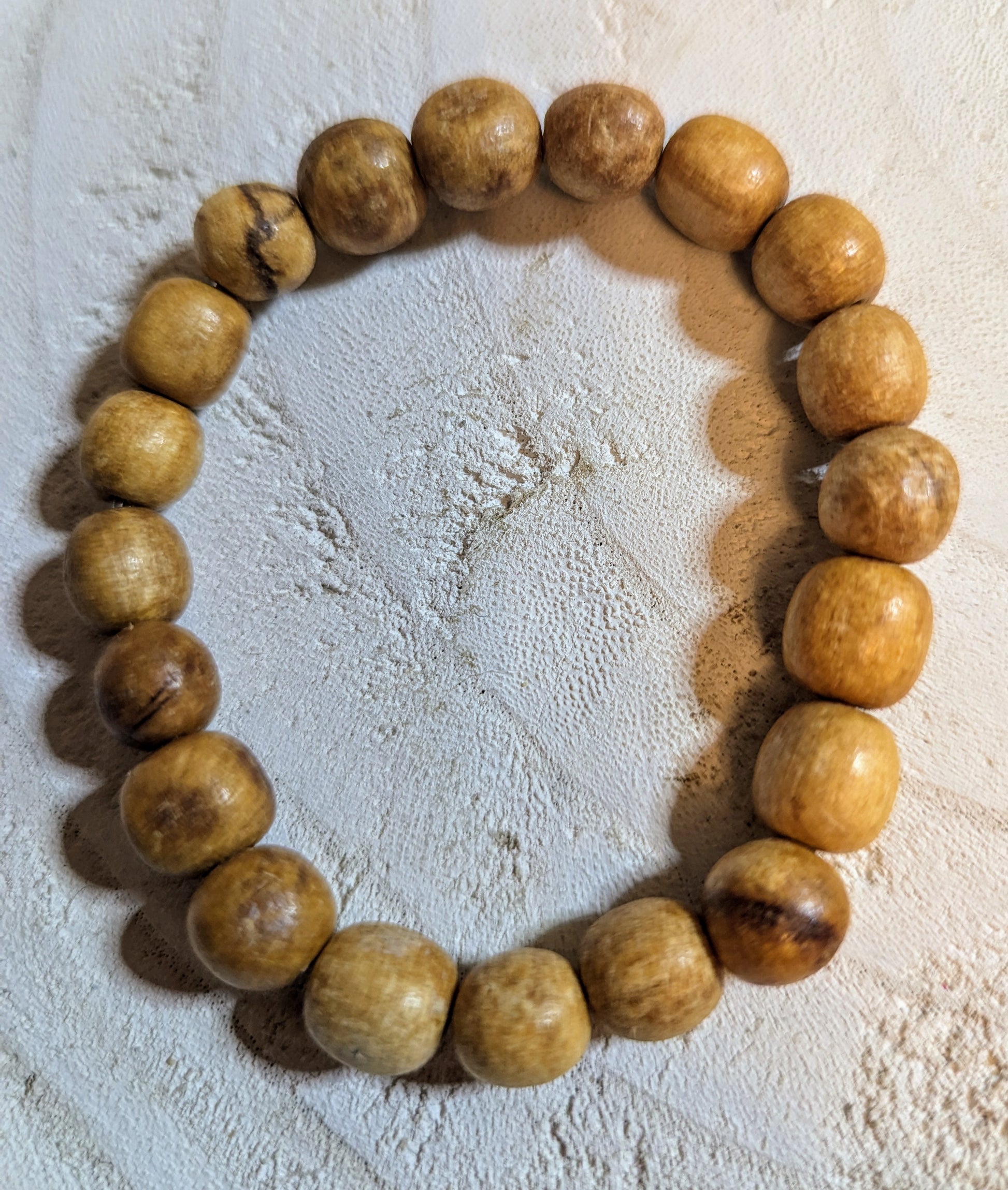 Wooden beaded bracelet