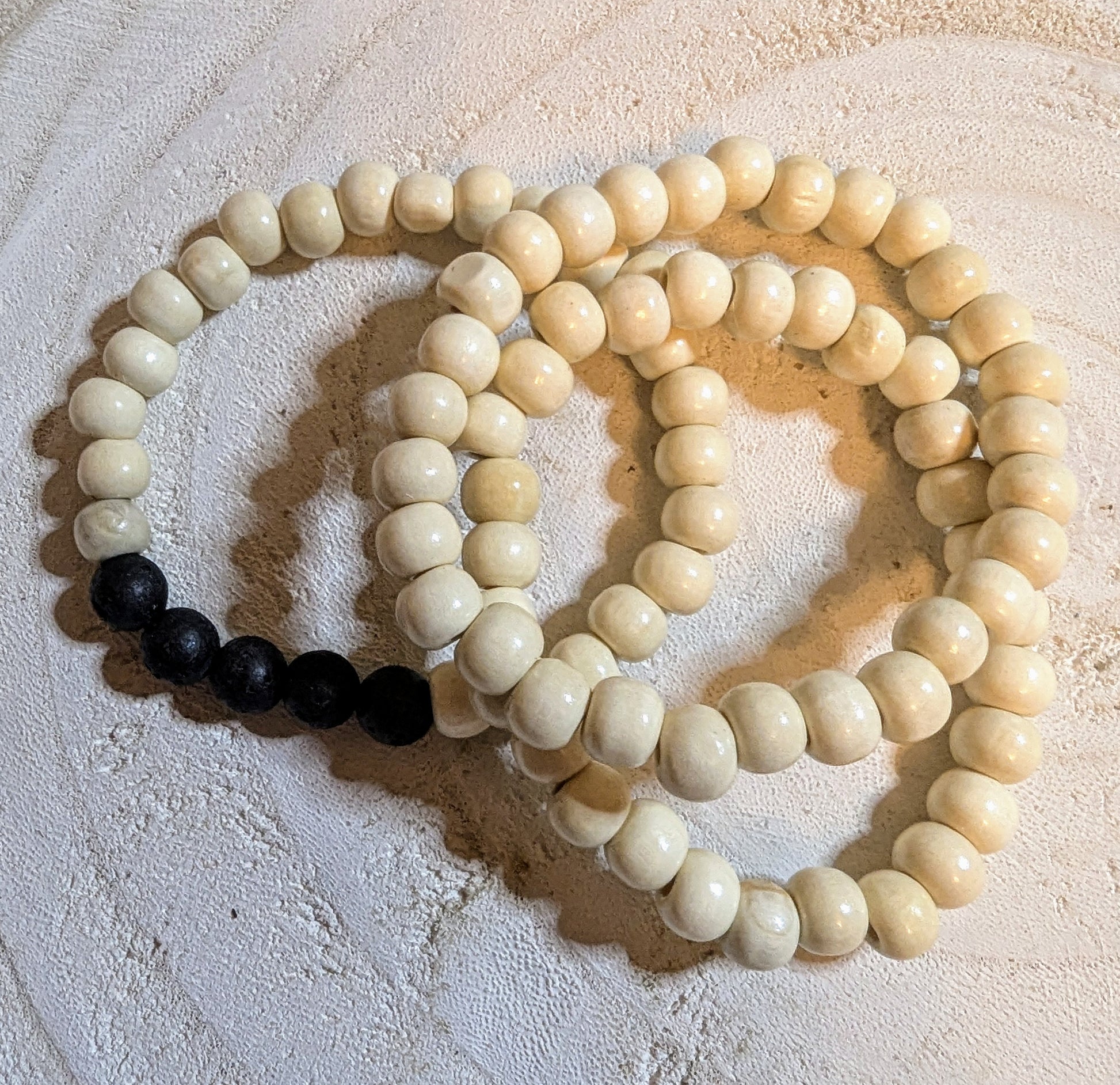 Three beaded bracelets