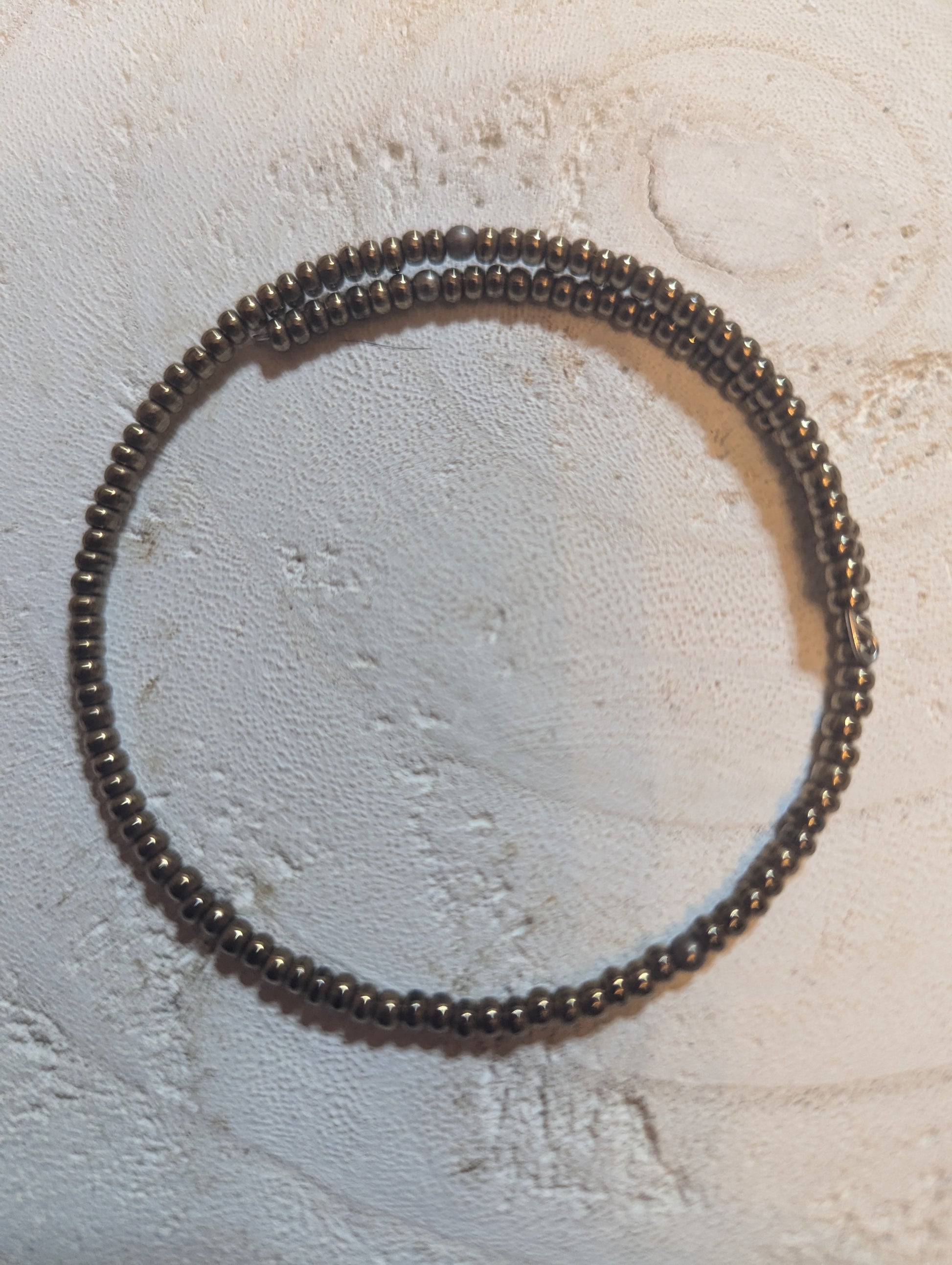 Bronze beaded bracelet