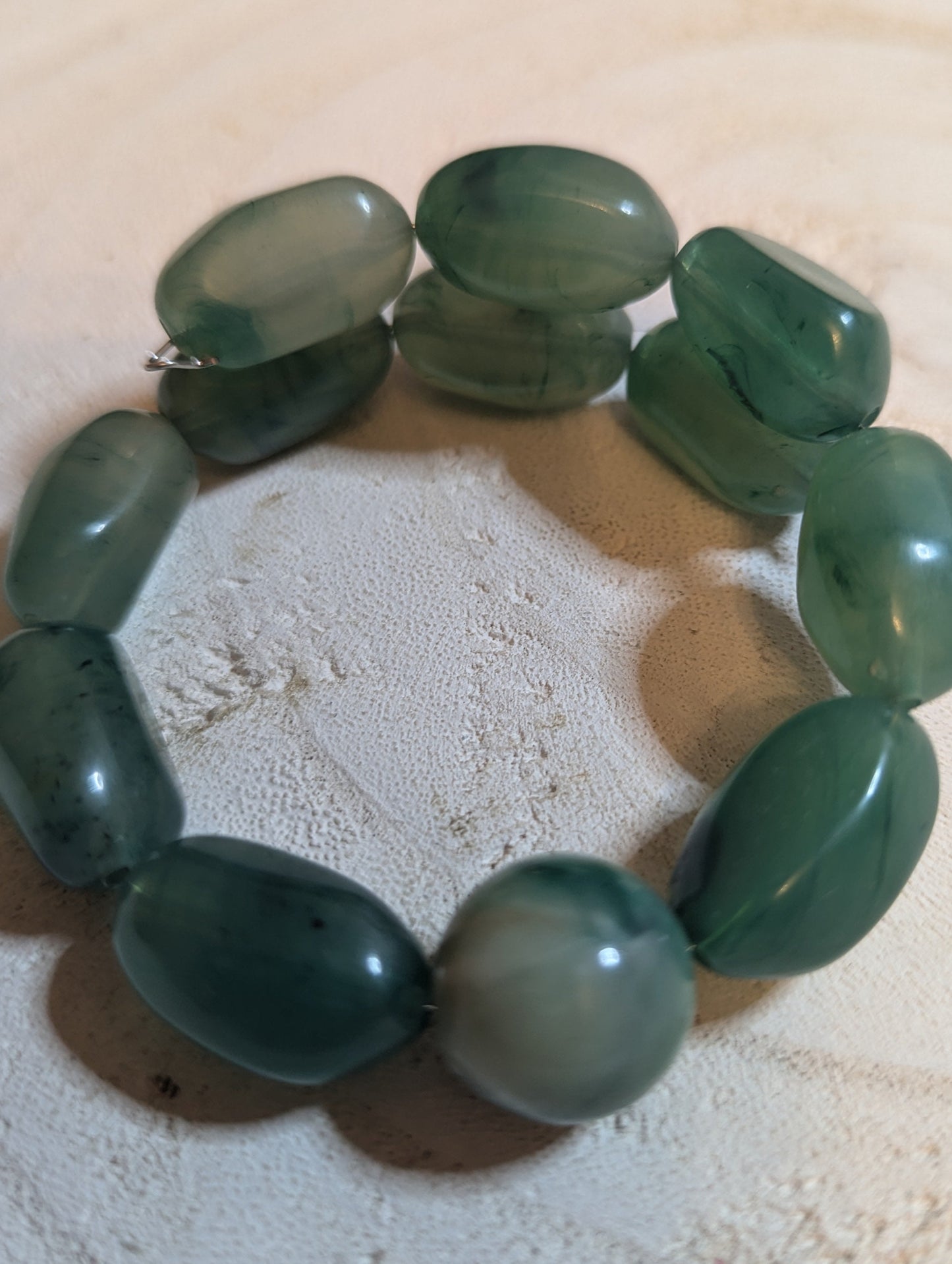 Green stone bracelet