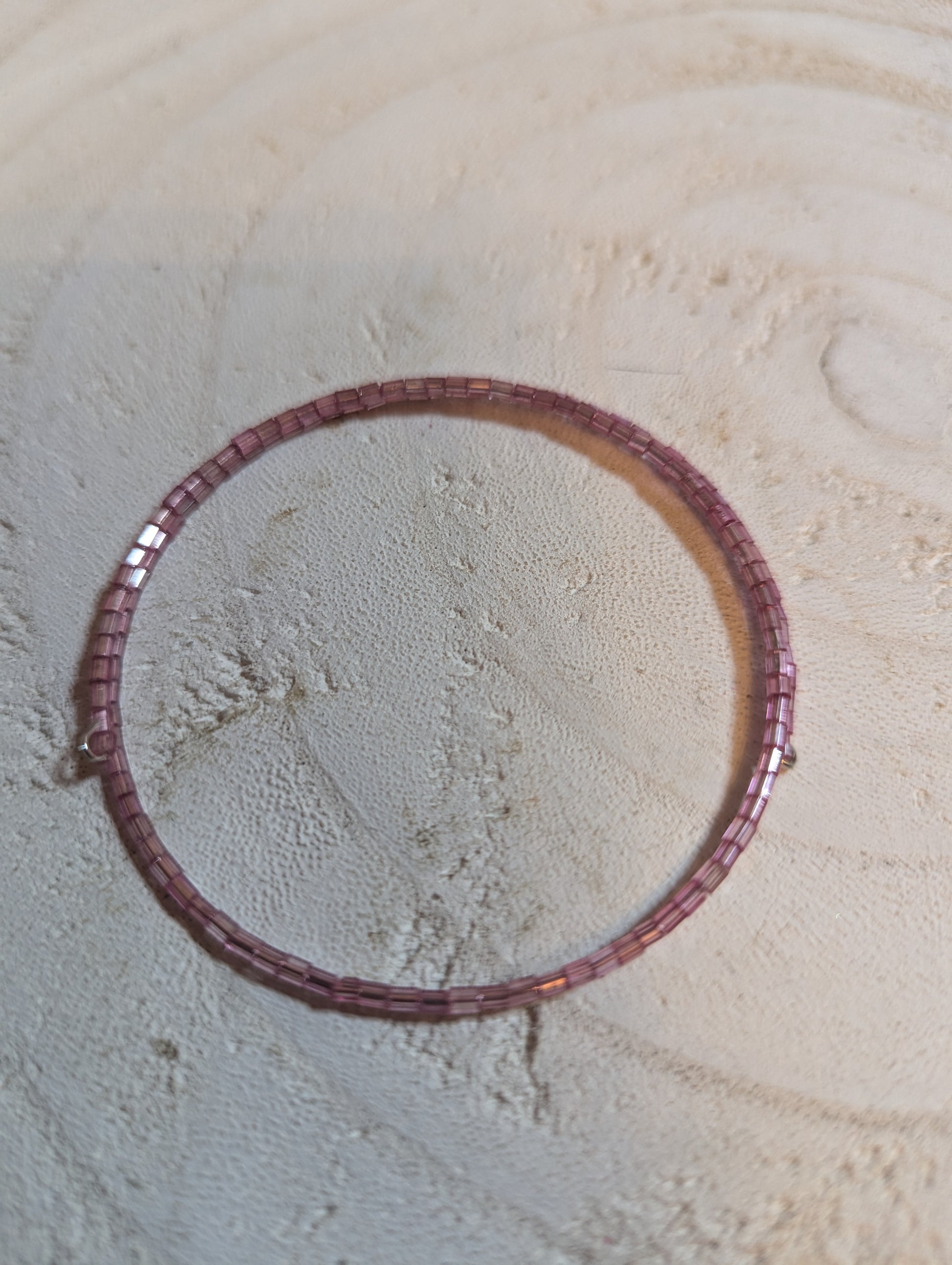 Pink beaded bracelet