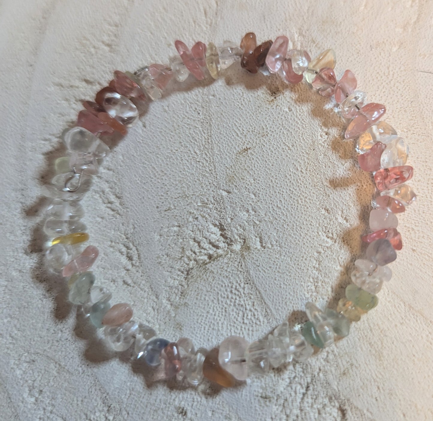 Multicolored  semi precious stone bracelet