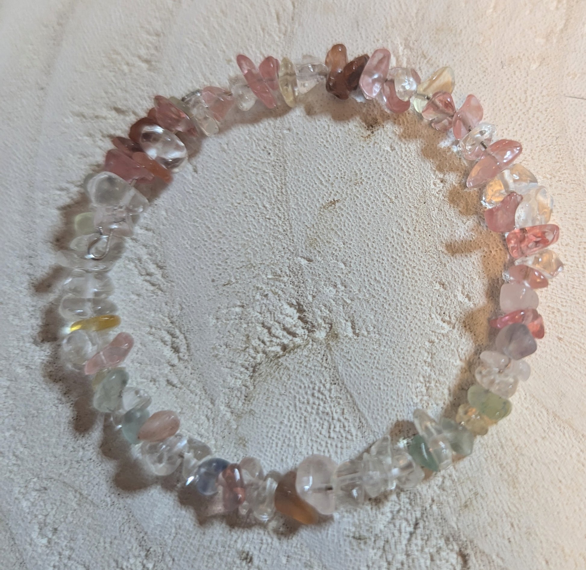 Multicolored  semi precious stone bracelet
