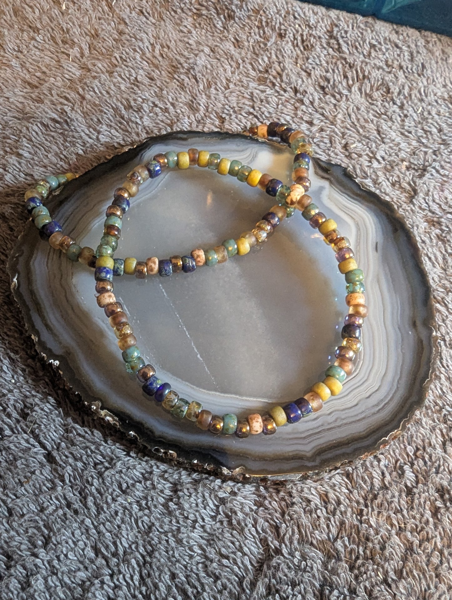 Multicolored beaded bracelets