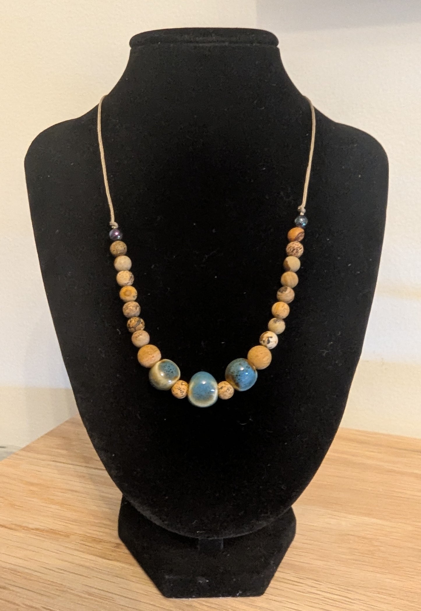 Bohemian style gemstone necklace